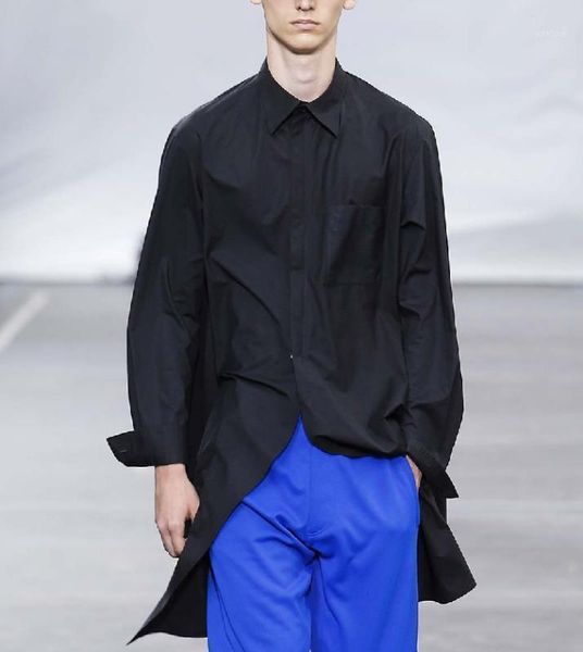 s~5xl 2019 new autumn show new men's fashion long shirt korean loose casual solid shirt tide men plus size shirts costumes1, White;black
s~5xl 2019 new autumn show new men's fashion long shirt korean loose casual solid shirt tide men plus size shirts costumes1, White;black