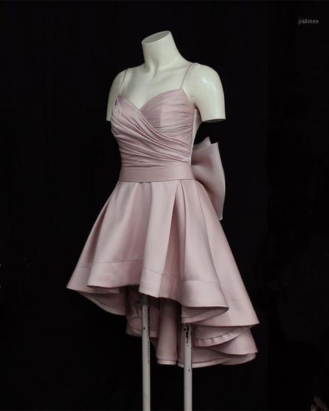 high low satin homecoming dresses with bowknots spaghetti straps v neck graduation dress short cocktail dresses1, White;black
high low satin homecoming dresses with bowknots spaghetti straps v neck graduation dress short cocktail dresses1, White;black