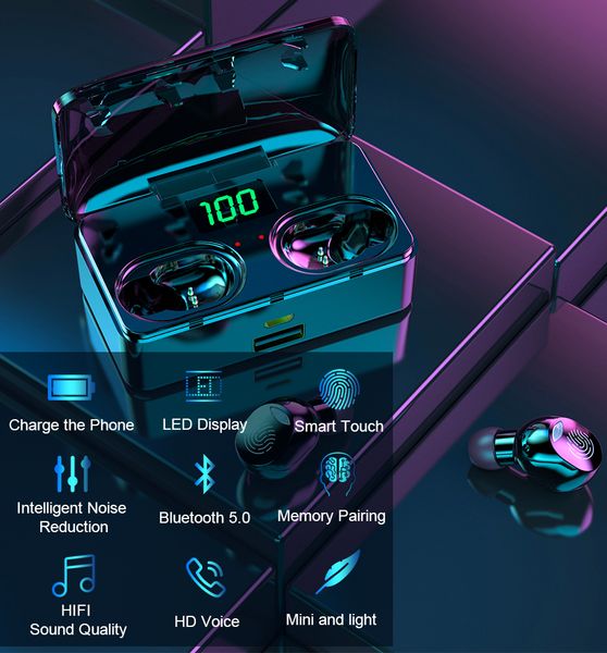 tws wireless earphones sports bluetooth 5.0 earbuds touch control with button light led display charging case noise canceling
tws wireless earphones sports bluetooth 5.0 earbuds touch control with button light led display charging case noise canceling