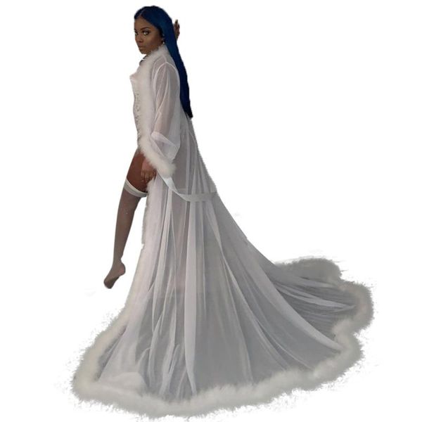women's sleepwear women feather bathrobe chiffon bridal bathgown fur robe luxury sheer pajamas white nightdress maternity dressing gown, Black;red
women's sleepwear women feather bathrobe chiffon bridal bathgown fur robe luxury sheer pajamas white nightdress maternity dressing gown, Black;red