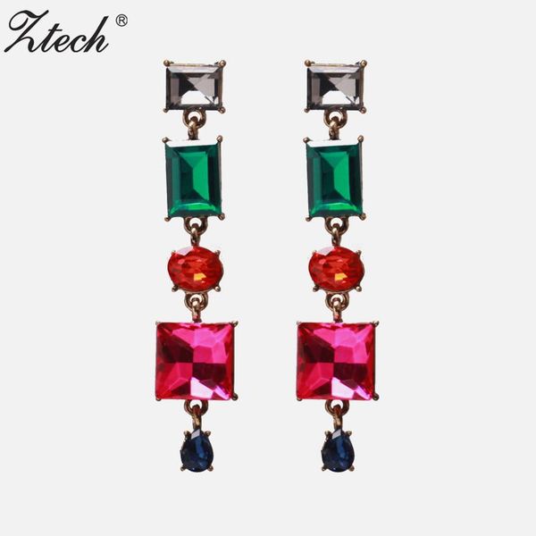 ztech trendy green/red glass rhinestone dangle drop crystal earring women's girl fashion vintage gold color gems earrings gift, Silver
ztech trendy green/red glass rhinestone dangle drop crystal earring women's girl fashion vintage gold color gems earrings gift, Silver