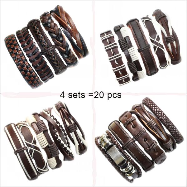 оптовой 4 комплекта 20pcs сплав браслет кожа мужчина многослойный braid браслеты vintage ручного браслет ювелирные изделия yt6 yxltrw otswee, Golden;silver
оптовой 4 комплекта 20pcs сплав браслет кожа мужчина многослойный braid браслеты vintage ручного браслет ювелирные изделия yt6 yxltrw otswee, Golden;silver