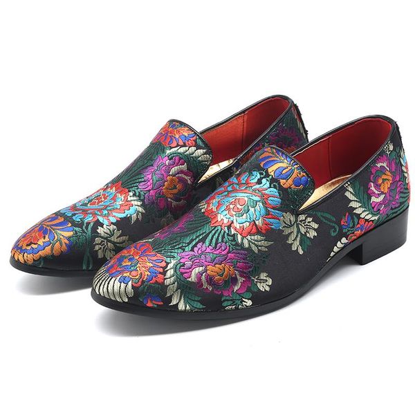 2020 multicolour italian style men dress shoes exquisite embroidery designer leather shoes man pointed toe, Black
2020 multicolour italian style men dress shoes exquisite embroidery designer leather shoes man pointed toe, Black