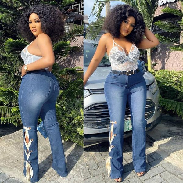 women lace up blue flare mom jeans feminino high waist vintage bell bottom denim pants trousers large size ladies befree
women lace up blue flare mom jeans feminino high waist vintage bell bottom denim pants trousers large size ladies befree
