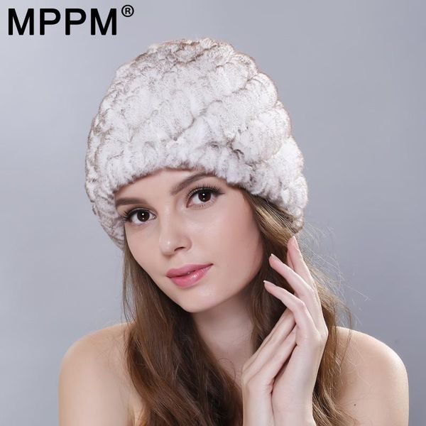 beanie/skull caps mppm russian winter knitted fur cap women genuine hats female women's hat natural rex, Blue;gray
beanie/skull caps mppm russian winter knitted fur cap women genuine hats female women's hat natural rex, Blue;gray