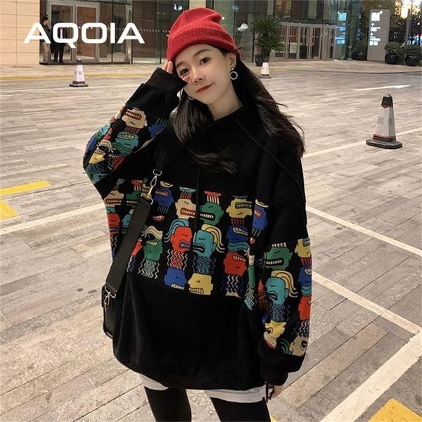 winter streetwear cartoons print oversize women's hoodies y2k harajuku loose women sweatshirt plus size female pullovers 201217, Black
winter streetwear cartoons print oversize women's hoodies y2k harajuku loose women sweatshirt plus size female pullovers 201217, Black