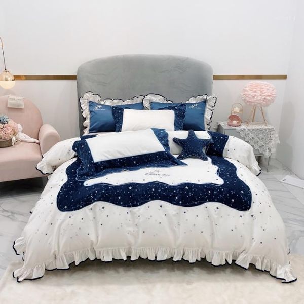 bedding sets blue stars embroidery bedlinen set king size bed linen 600tc egyptian cotton duvet cover sheet pillowcases1
bedding sets blue stars embroidery bedlinen set king size bed linen 600tc egyptian cotton duvet cover sheet pillowcases1