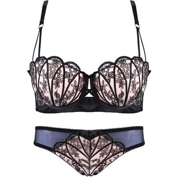 intimate shell super push up with panty women lingerie lace half cup briefs set underwire lovely bra, Red;black
intimate shell super push up with panty women lingerie lace half cup briefs set underwire lovely bra, Red;black