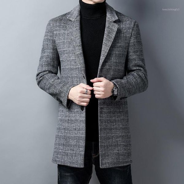 men's wool & blends 2021 winter casual men's coat loose suit collar youth woolen medium length solid, Black
men's wool & blends 2021 winter casual men's coat loose suit collar youth woolen medium length solid, Black