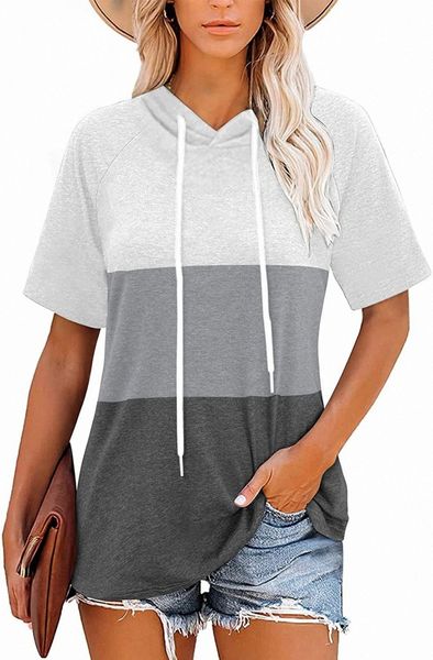 women's hoodies t shirts color block short sleeve hoodies summer casual tees o3uf#, Black
women's hoodies t shirts color block short sleeve hoodies summer casual tees o3uf#, Black