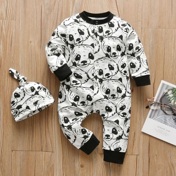 infant baby boy rompers clothing cartoon panda patter long sleeve jumpsuit+hat 2pcs toddler outfits set newborn baby clothes lj201023, Blue
infant baby boy rompers clothing cartoon panda patter long sleeve jumpsuit+hat 2pcs toddler outfits set newborn baby clothes lj201023, Blue