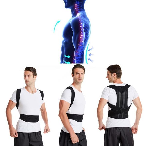 back support adjustable posture corrector shoulder correction spine postural health fixer tape, Black;blue
back support adjustable posture corrector shoulder correction spine postural health fixer tape, Black;blue