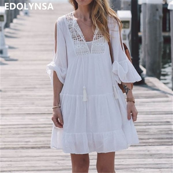 new arrivals pareo beach outings dress swimsuit cover up white rayon swimwear ladies robe de plage saida de praia #q116 t200324, White;black
new arrivals pareo beach outings dress swimsuit cover up white rayon swimwear ladies robe de plage saida de praia #q116 t200324, White;black