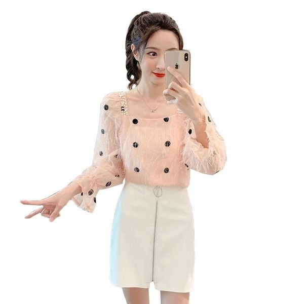 autumn women blouses tassel long sleeve chiffon women shirts beaded shirt womens and blouses, White
autumn women blouses tassel long sleeve chiffon women shirts beaded shirt womens and blouses, White