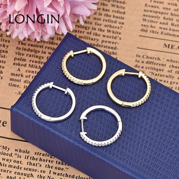 hoop & huggie longin european and american fashion gold color silver round zircon earrings simple creative wild holiday gift ladies, Golden;silver
hoop & huggie longin european and american fashion gold color silver round zircon earrings simple creative wild holiday gift ladies, Golden;silver