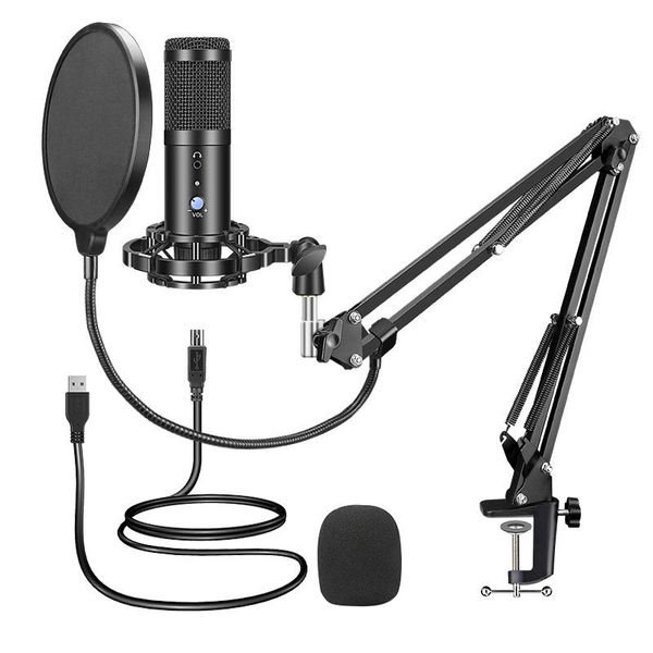 condenser usb microphone computer pc microphone kit with adjustable arm stand mount for youtube live streaming
condenser usb microphone computer pc microphone kit with adjustable arm stand mount for youtube live streaming