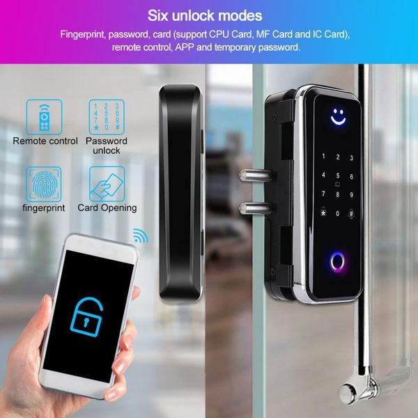glass door fingerprint password ic card bluetooth app lock access control system cerradura puerta intelligent door lock
glass door fingerprint password ic card bluetooth app lock access control system cerradura puerta intelligent door lock
