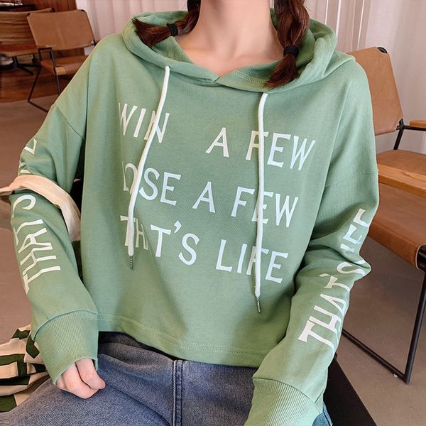 short women's hooded 2019 new spring and autumn korean loose sweater coat sweater coat thin ins fashion students kv74f, Black
short women's hooded 2019 new spring and autumn korean loose sweater coat sweater coat thin ins fashion students kv74f, Black