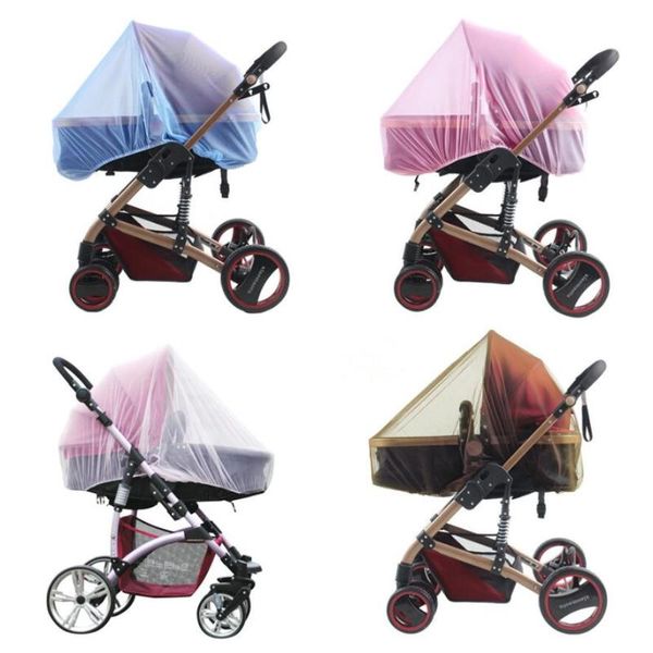 Baby Stroller Pushchair Cart Mosquito Insect Net Safe Mesh Buggy Crib Netting Infants Protection Mesh Stroller Accessories