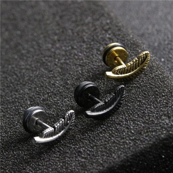 2x stainless steel feather barbell ear cartilage stud bar earring piercing for women gold black, Golden;silver
2x stainless steel feather barbell ear cartilage stud bar earring piercing for women gold black, Golden;silver