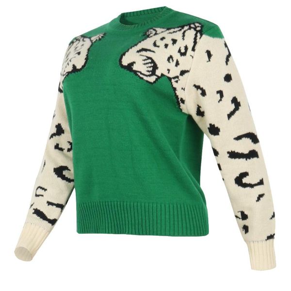 round neck crop leopard print contrast color kintting outwear women sweater fashion autumn winter long sleeves daily wear, White;black
round neck crop leopard print contrast color kintting outwear women sweater fashion autumn winter long sleeves daily wear, White;black