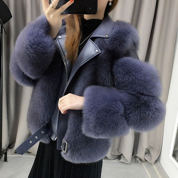 zdfurs* import fox fur patchwork double-faced fur moto & biker coat women 2020 leather fur overcoatsx1019, Black
zdfurs* import fox fur patchwork double-faced fur moto & biker coat women 2020 leather fur overcoatsx1019, Black