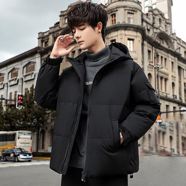 short 2020 new trend handsome men's thiened white down jaet fashion brand winter clothes, Black
short 2020 new trend handsome men's thiened white down jaet fashion brand winter clothes, Black