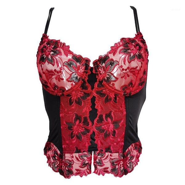 gauze embroidery flower see-through underwire fishbones women bustier gothic corset for female waist trainer sh0301, Black;white
gauze embroidery flower see-through underwire fishbones women bustier gothic corset for female waist trainer sh0301, Black;white