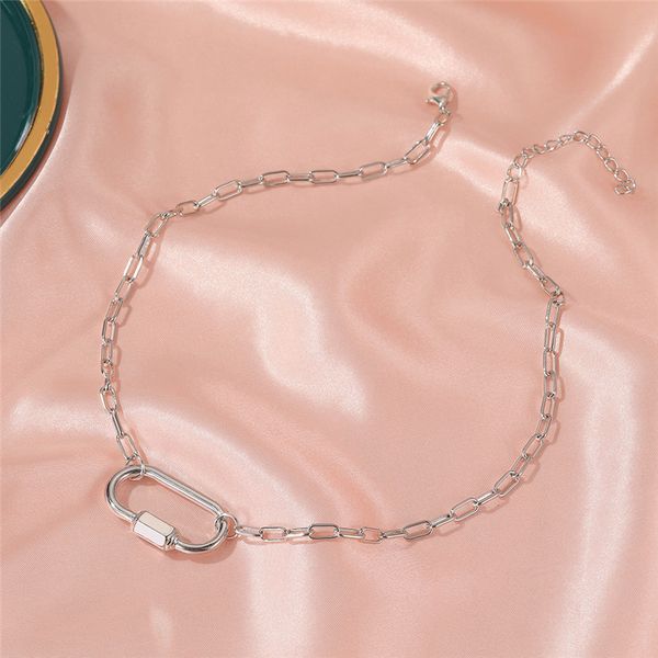 20pcs/lot european screw buckle necklace simple ellipse mountaineering buckle chokers for women gold alloy pendant chains jewelry, Silver
20pcs/lot european screw buckle necklace simple ellipse mountaineering buckle chokers for women gold alloy pendant chains jewelry, Silver