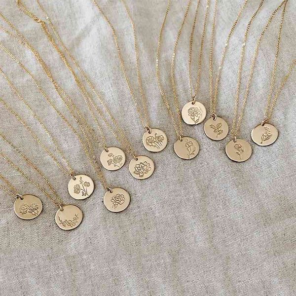 customized stainless steeljewelry personalized gold birth floral flower month handmade coin pendant necklace for women, Silver
customized stainless steeljewelry personalized gold birth floral flower month handmade coin pendant necklace for women, Silver