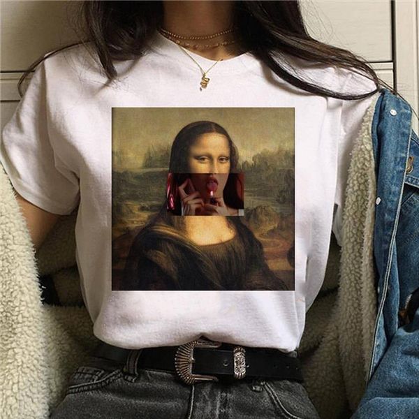 mona lisa aesthetic harajuku t shirt women ullzang vintage graphic t shirt funny cartoon 90s tshirt korean style tees female, White
mona lisa aesthetic harajuku t shirt women ullzang vintage graphic t shirt funny cartoon 90s tshirt korean style tees female, White