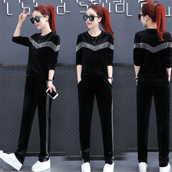 2020 fashion women sportswear sport suit velvet tracksuit rcrop pants running tracksuit set spring outfit, White
2020 fashion women sportswear sport suit velvet tracksuit rcrop pants running tracksuit set spring outfit, White