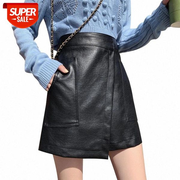 black pu leather skirts women fashion stylish irregular pocket skirts girls plus size leather high waist summer mini #pe4z, White;black
black pu leather skirts women fashion stylish irregular pocket skirts girls plus size leather high waist summer mini #pe4z, White;black