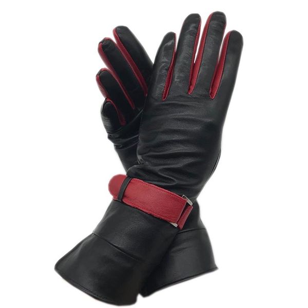 gloves new black sheepskin ladies mid-length leather fashion winter gloves warm driving leather comfortable h 201020, Blue;gray
gloves new black sheepskin ladies mid-length leather fashion winter gloves warm driving leather comfortable h 201020, Blue;gray
