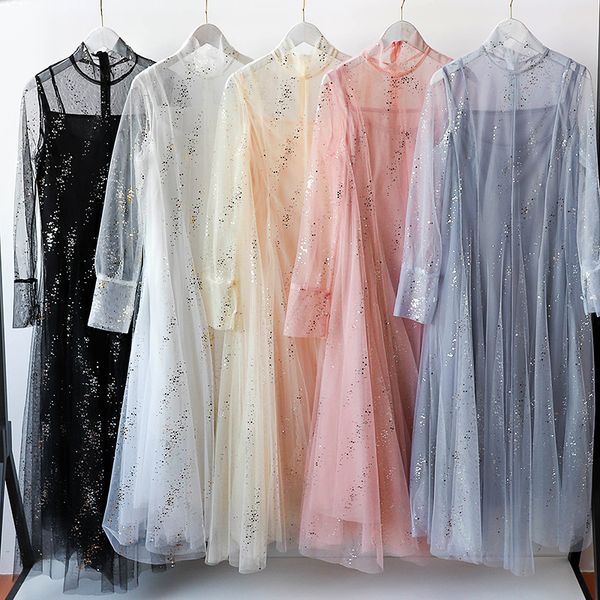 5colors summer spot mesh sequined sweet fall elegant club casual black long sleeve princess party women cocktail dress 960, White;pink
5colors summer spot mesh sequined sweet fall elegant club casual black long sleeve princess party women cocktail dress 960, White;pink