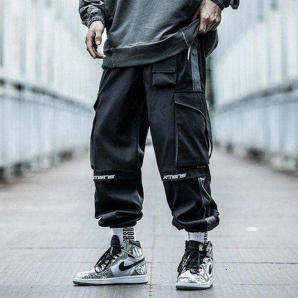 men's clothes sweetpant overalls street pocket trousers function joker slacks harajuku loose comfortable jogger cargo pants1, Black
men's clothes sweetpant overalls street pocket trousers function joker slacks harajuku loose comfortable jogger cargo pants1, Black
