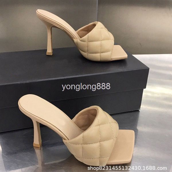 slippers summer sheepskin high heels thin personalized car lattice open toe slippers women's fashion, Black
slippers summer sheepskin high heels thin personalized car lattice open toe slippers women's fashion, Black