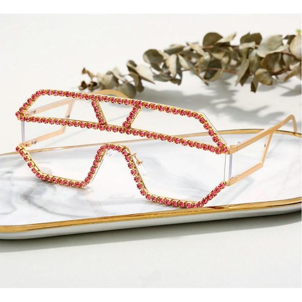 mincl/new style 2020 designer bling bling rhinestone sunglasses men women vintage oversized glasses man nx1, White;black
mincl/new style 2020 designer bling bling rhinestone sunglasses men women vintage oversized glasses man nx1, White;black