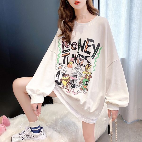 y5z20 for 2020 korean sweater style loose cartoon printed street hop fake two-piece hip long sleeve sweater autumn women pcawz, Black
y5z20 for 2020 korean sweater style loose cartoon printed street hop fake two-piece hip long sleeve sweater autumn women pcawz, Black