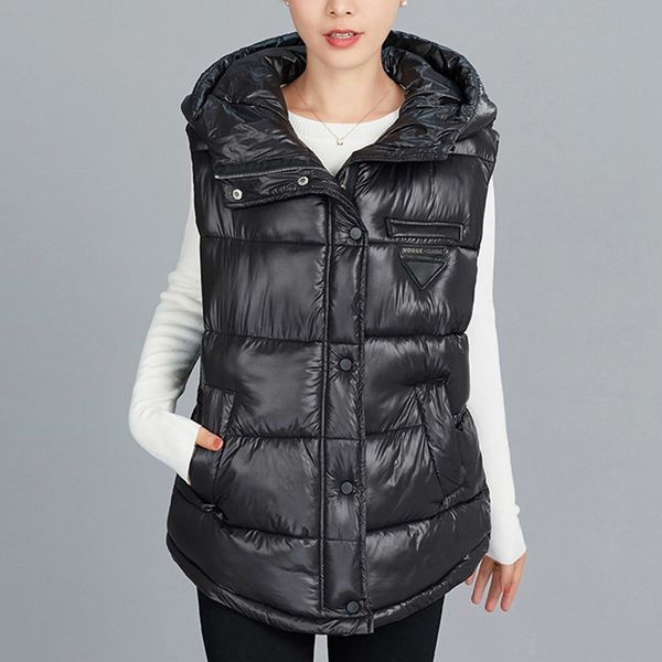 women vest autumn winter 2020 soft padded warm patchwork sleeveless fashion waistcoat jacket for women size -2xl 1023, Black;white
women vest autumn winter 2020 soft padded warm patchwork sleeveless fashion waistcoat jacket for women size -2xl 1023, Black;white