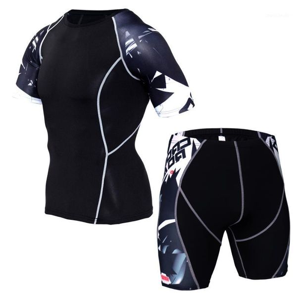 running sets men sportswear suit compression shirt shorts set jogging sport clothes gym fitness wear training tracksuit clothing1, Black;blue
running sets men sportswear suit compression shirt shorts set jogging sport clothes gym fitness wear training tracksuit clothing1, Black;blue