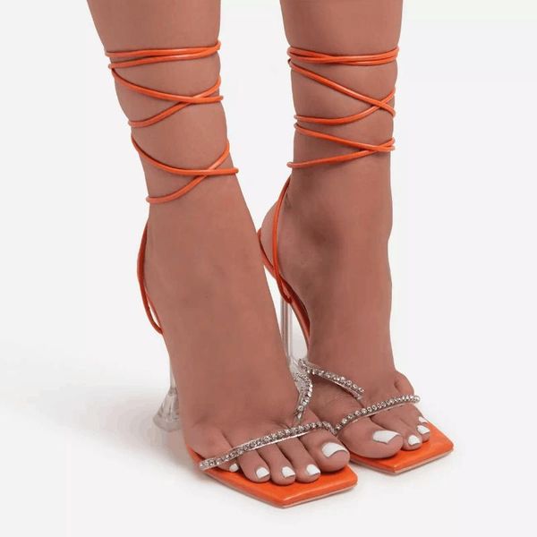 2021 new pvc cross-tied ladies sandales summer peep toe high heel solid fashion crystal gladiator party women shoes, Black
2021 new pvc cross-tied ladies sandales summer peep toe high heel solid fashion crystal gladiator party women shoes, Black