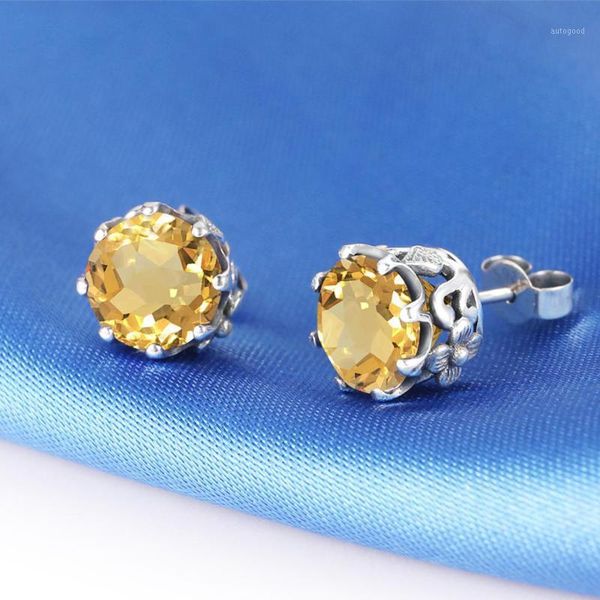 stud 100% real s925 sterling silver earrings 925 jewelry citrine yellow stone classic bohemia korean earings for women1, Golden;silver
stud 100% real s925 sterling silver earrings 925 jewelry citrine yellow stone classic bohemia korean earings for women1, Golden;silver