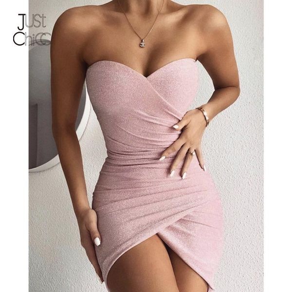 justchicc strapless glitter dress winter christmas irregular backless bodycon party robe sleeveless night club mini dress, Black;gray
justchicc strapless glitter dress winter christmas irregular backless bodycon party robe sleeveless night club mini dress, Black;gray