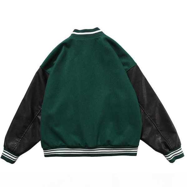 aolamegs furry bone letter patch color block patchwork 3 color optional harajuku college style bomber jacket men baseball coats, Black;brown
aolamegs furry bone letter patch color block patchwork 3 color optional harajuku college style bomber jacket men baseball coats, Black;brown