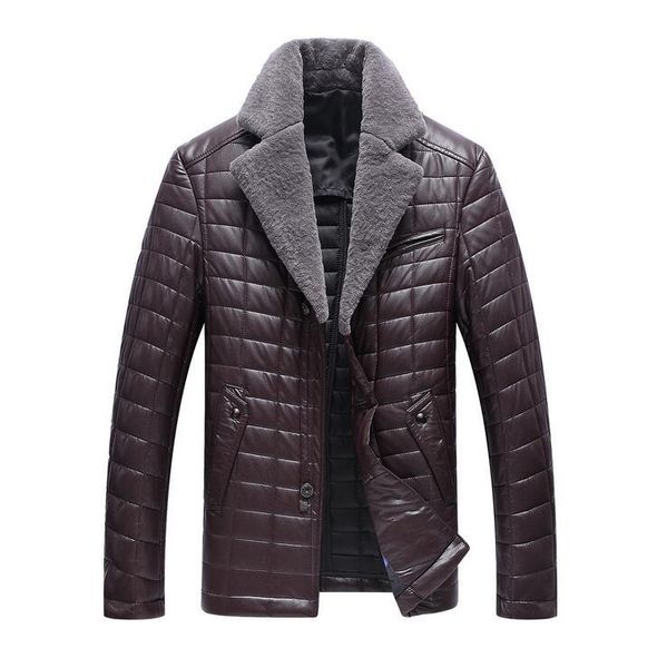men's fur & faux business mens winter casual warm solid color lattice lapel high imitation sheepsk coat men slim one leather jacket, Black
men's fur & faux business mens winter casual warm solid color lattice lapel high imitation sheepsk coat men slim one leather jacket, Black