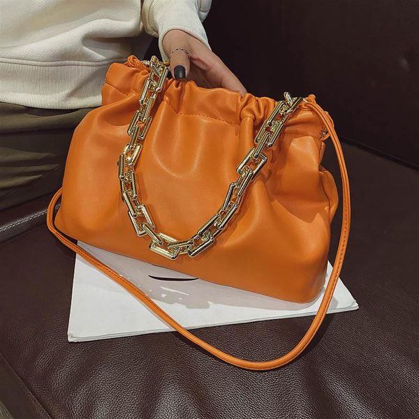 tote woman shoulder bag fashion leather handbag thick chains dumpling crossbody bags large capacity cloud subaxillary bag clutch
tote woman shoulder bag fashion leather handbag thick chains dumpling crossbody bags large capacity cloud subaxillary bag clutch