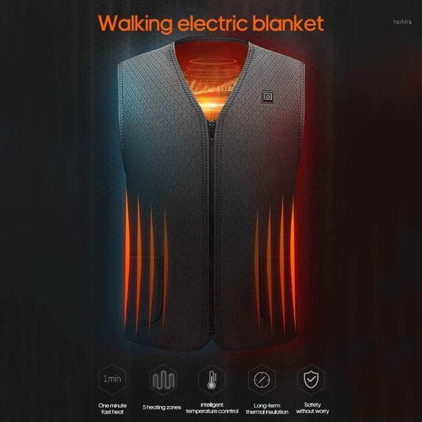 warm heated jacket heating vest hiking clothing usb charging intelligent electric heated vest heating clothes submersible1, White;black
warm heated jacket heating vest hiking clothing usb charging intelligent electric heated vest heating clothes submersible1, White;black