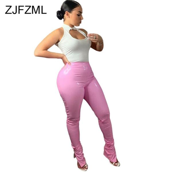 pu faux leather skinny bell bottom legging for women fashion high waist stretchy bandage pant moto biker split hem party bottoms, Black;white
pu faux leather skinny bell bottom legging for women fashion high waist stretchy bandage pant moto biker split hem party bottoms, Black;white
