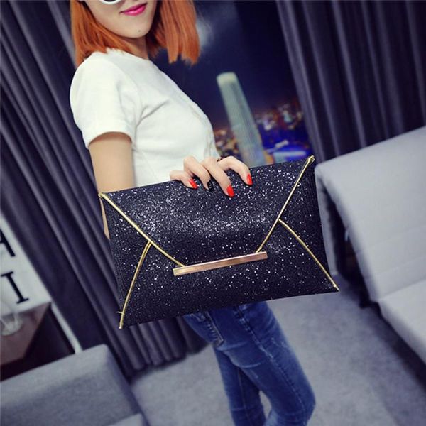 women leather evening clutch bag sequin clutch female crystal day envelope wedding purse party banquet handbag #40
women leather evening clutch bag sequin clutch female crystal day envelope wedding purse party banquet handbag #40